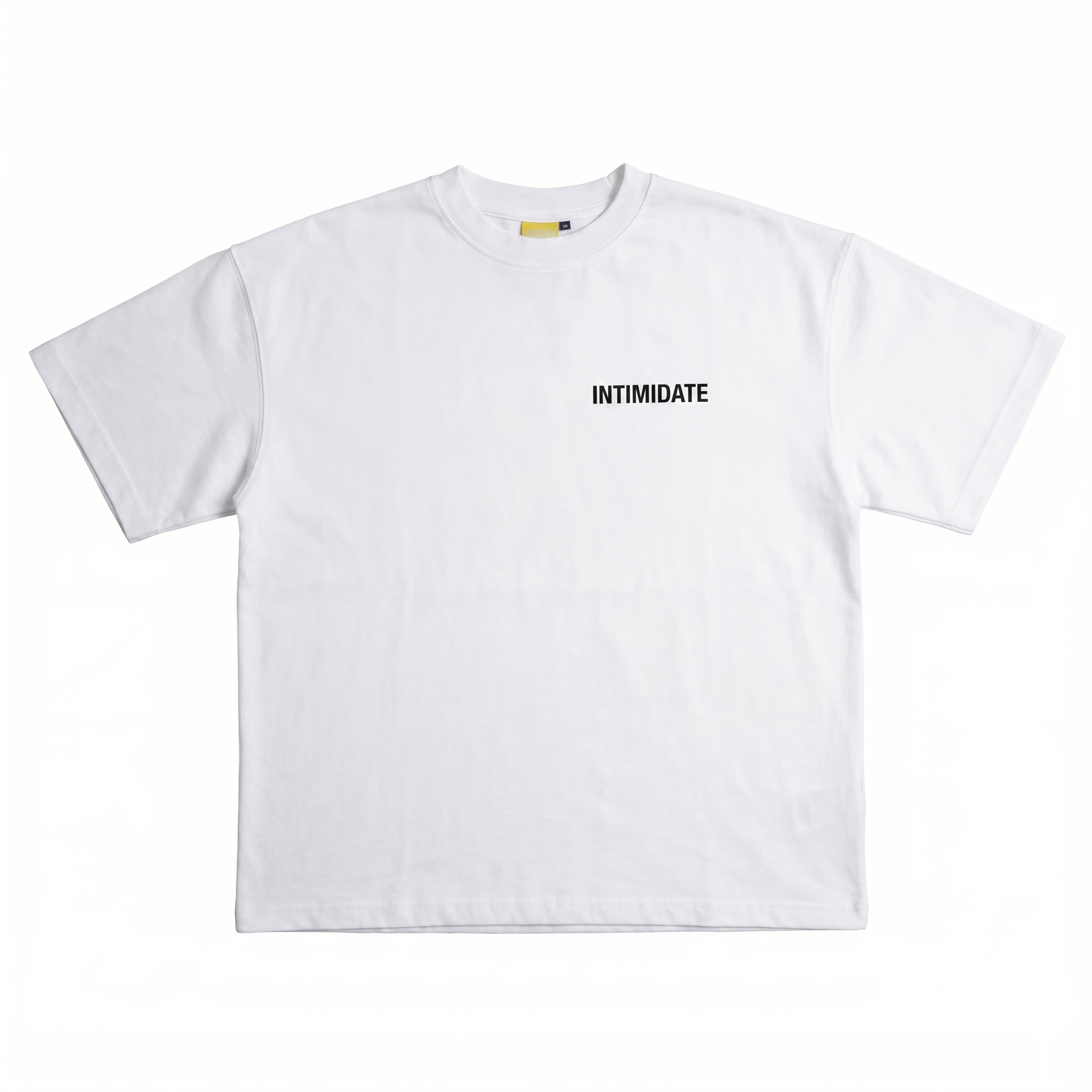INTIMIDATE Oversized Pure White Tee