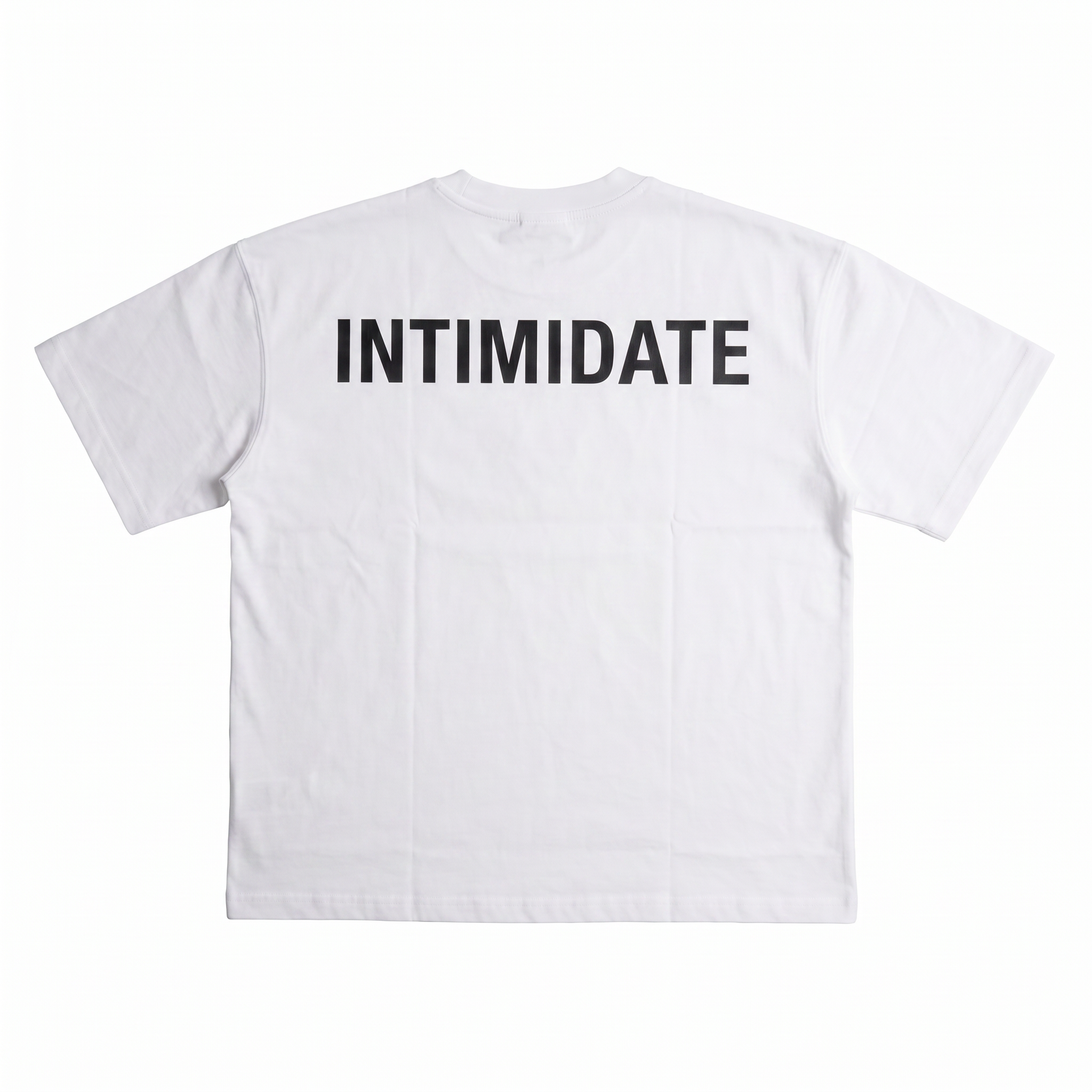 INTIMIDATE Oversized Pure White Tee